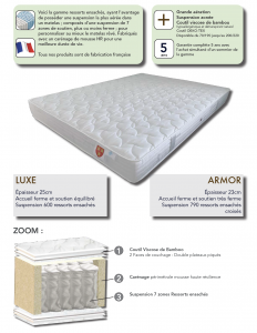 Matelas Ressorts Bamboo